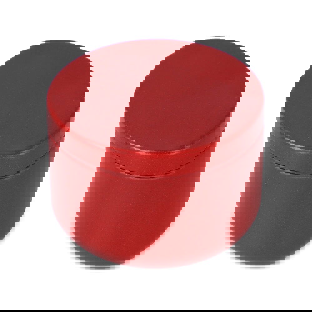 Asana unparfümierte Kerze auf Pflanzenbasis in recycelter Dose - Rot