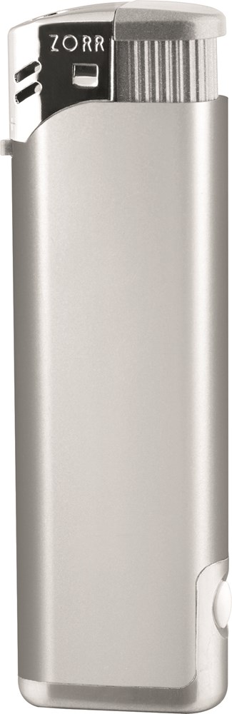 ZORR LED Piezo Feuerzeug - Silber
