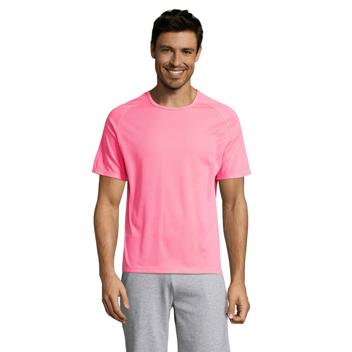 SPORTY - SPORTY MEN T-Shirt - Neon-Rosa 2