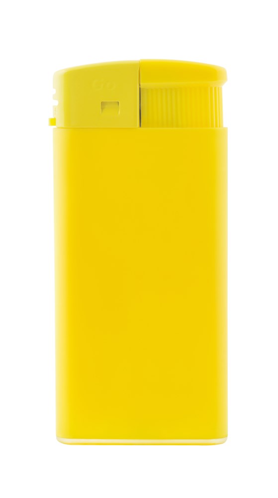 GO XL Matt Piezo Feuerzeug - Gelb