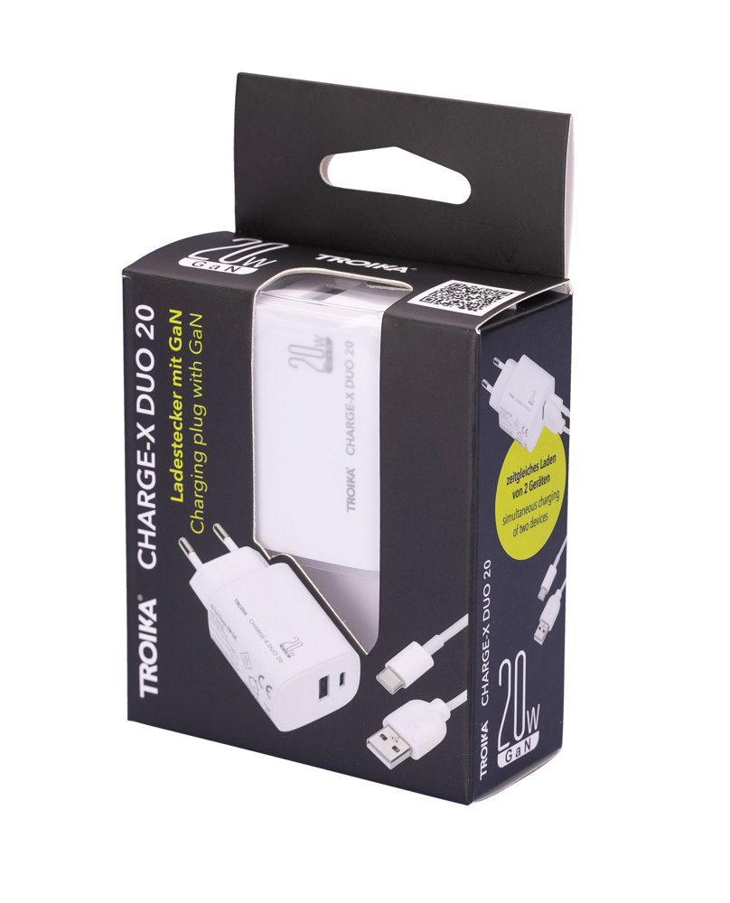 TROIKA Ladestecker CHARGE-X DUO 20