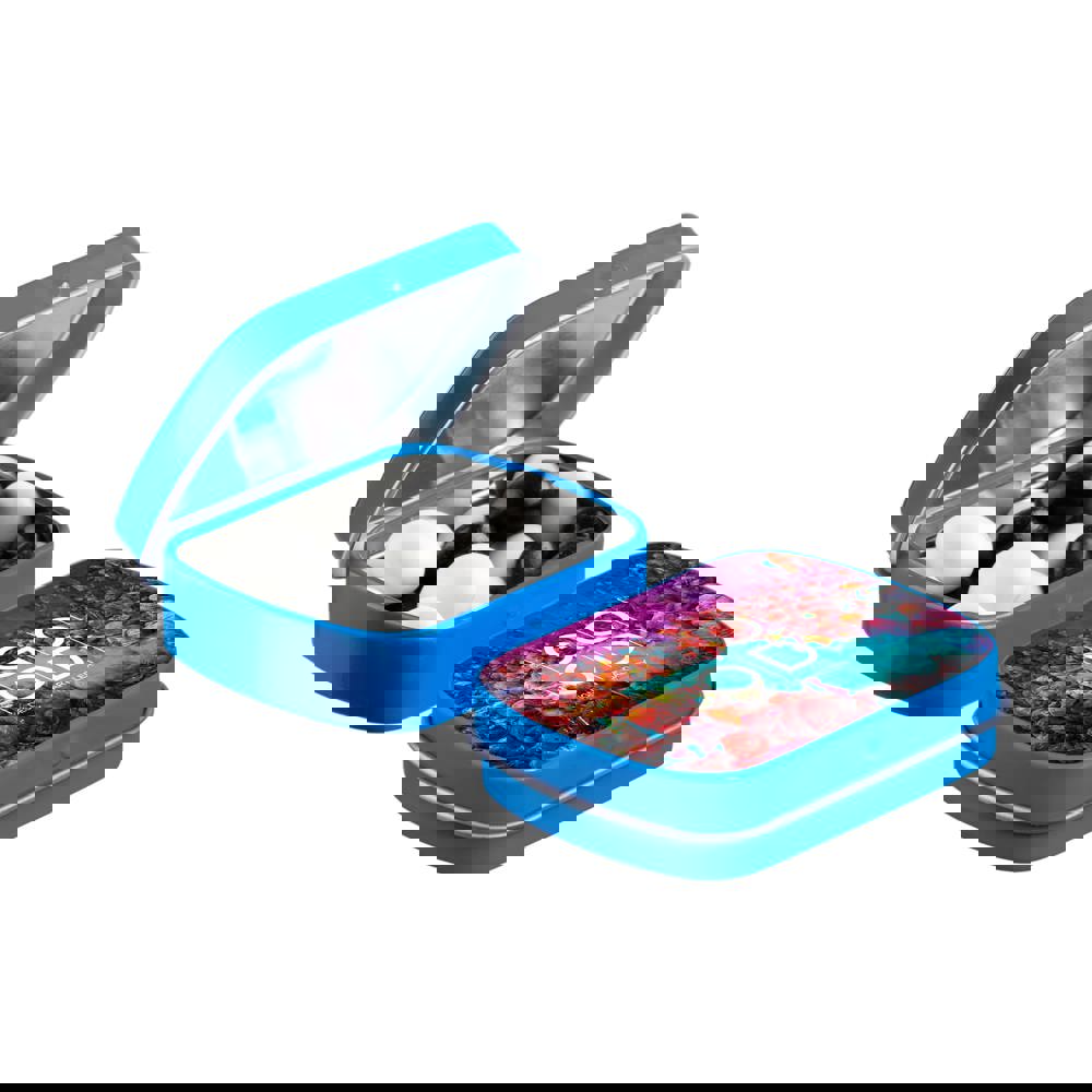 Mini Klappdeckeldose mit Süßigkeiten - Kobalt