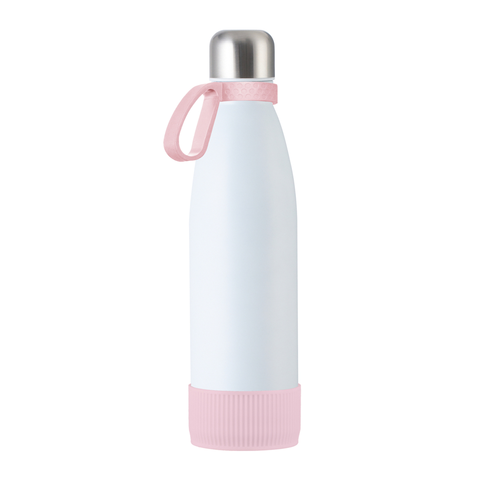 Trinkflasche RETUMBLER-myTOULON - hellmagenta, rose, weiß