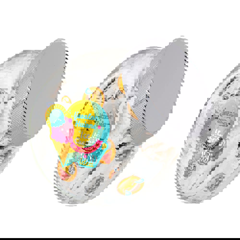 Medium Glas 0,9 Liter gefüllt mit Süßigkeiten - silber