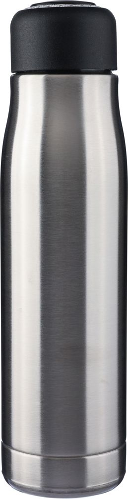 Doppelwandige Trinkflasche aus recyceltem Edelstahl (500 ml) Solene - silber