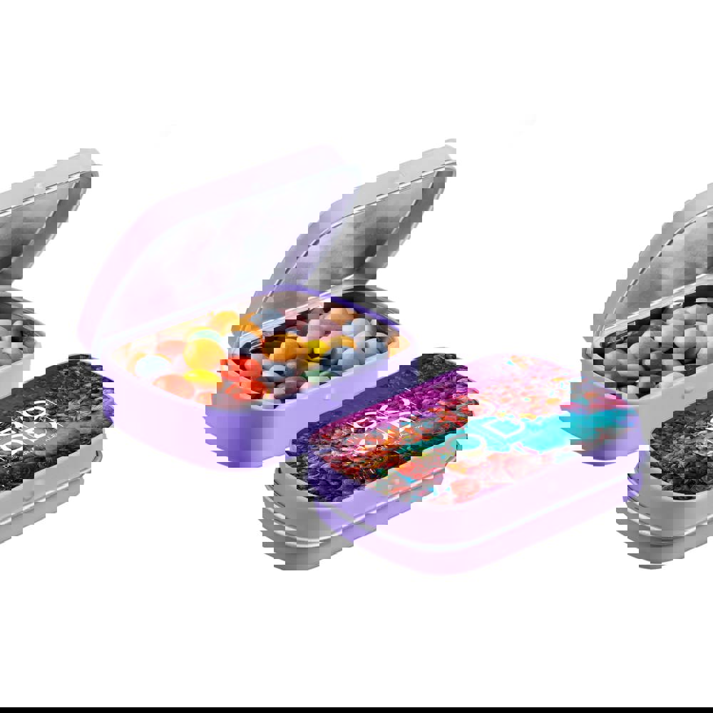 Mini Klappdeckeldose mit Süßigkeiten