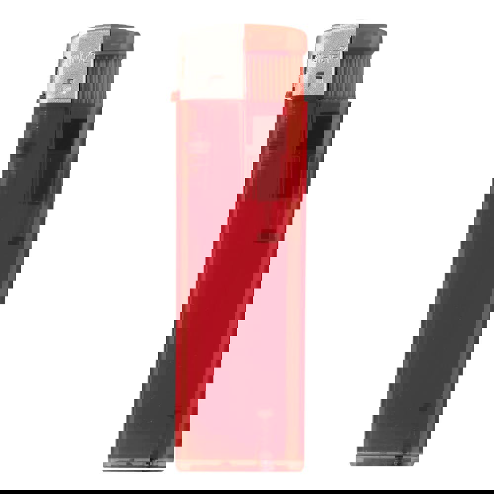 Torpedo Transparent Feuerzeug - Transparent / Rot