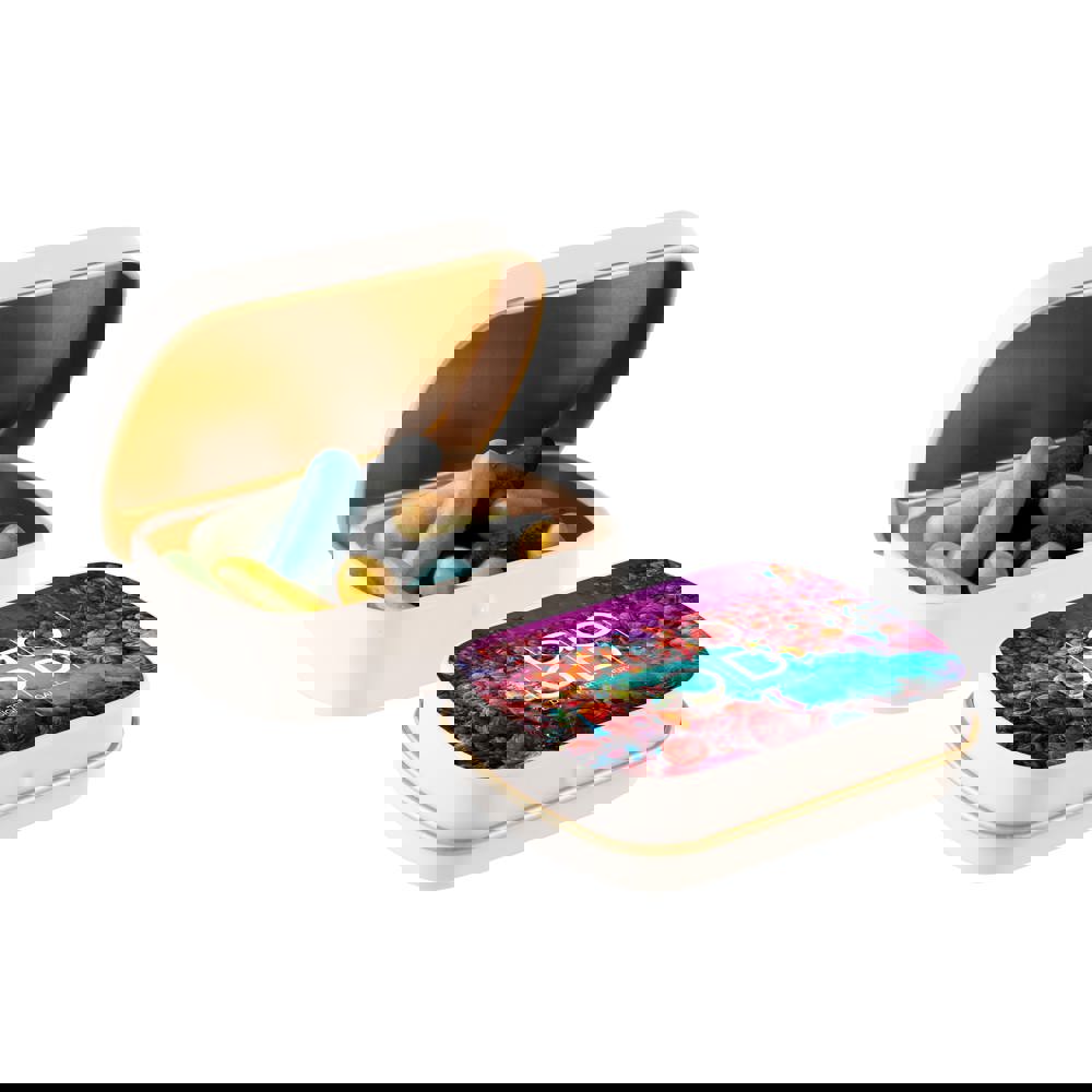 Mini Klappdeckeldose mit Süßigkeiten