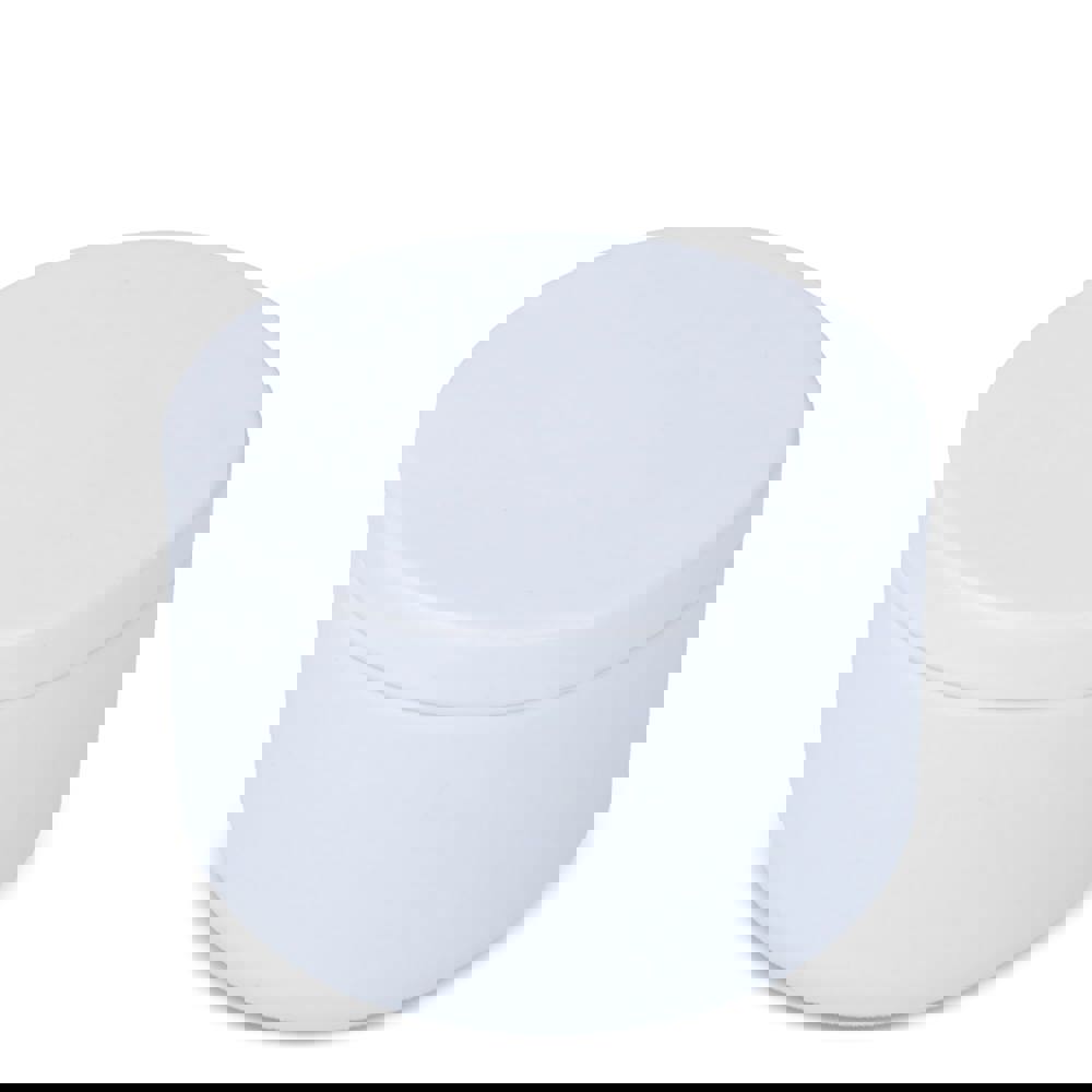 Asana unparfümierte Kerze auf Pflanzenbasis in recycelter Dose - Weiss