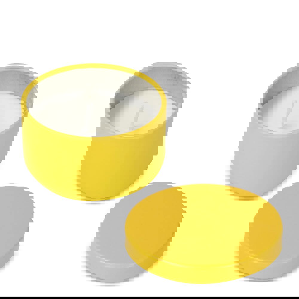 Asana unparfümierte Kerze auf Pflanzenbasis in recycelter Dose