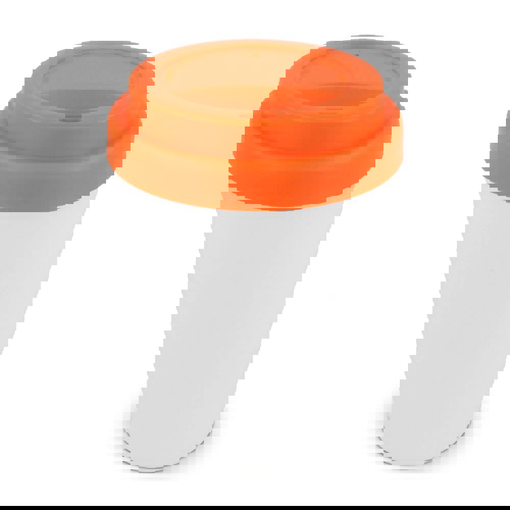 RPP Kaffeetasse Weißer Körper 250ml - Weiss / Orange