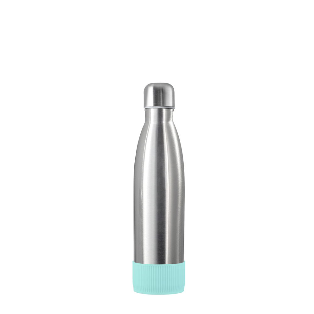 Thermotrinkflasche RETUMBLER-NIZZA - silber, hellblau