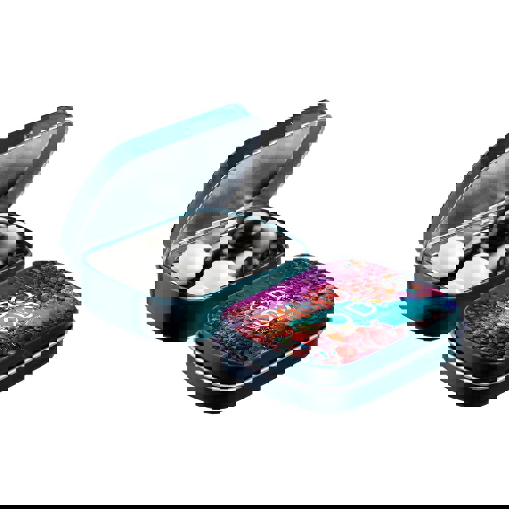 Mini Klappdeckeldose mit Süßigkeiten - dunkelgrün