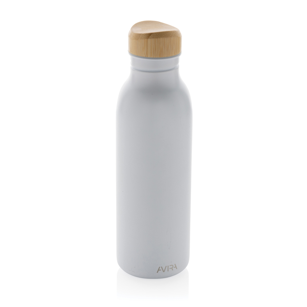 Avira Alcor 600ml Wasserflasche aus RCS rec. Stainless-Steel - weiß (± PMS White)
