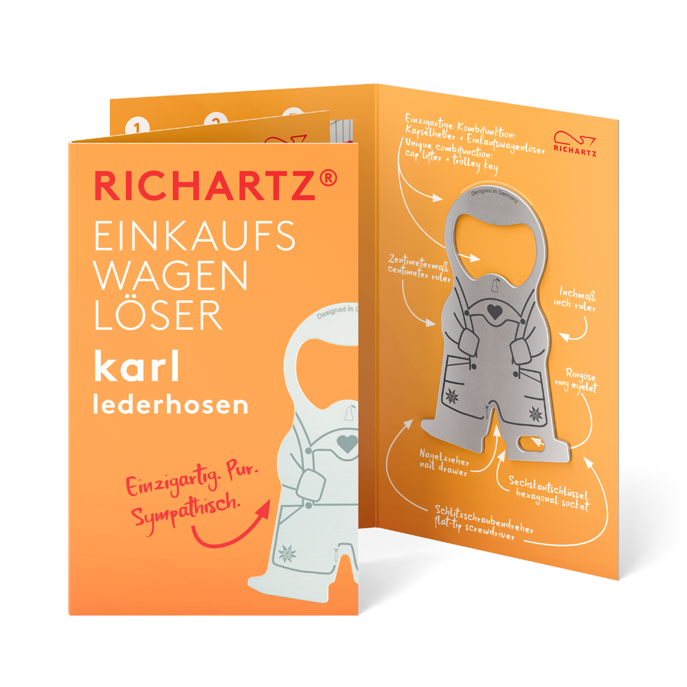 RICHARTZ® EINKAUFSWAGENLÖSER karl lederhosen