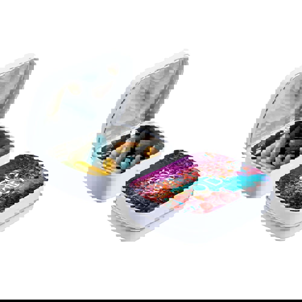 Mini Klappdeckeldose mit Süßigkeiten