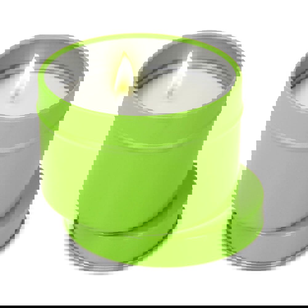 Kirtan-Duftkerze auf Pflanzenbasis in großer recycelter Dose