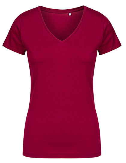 X.O by Promodoro - Women´s V-Neck T-Shirt - berry