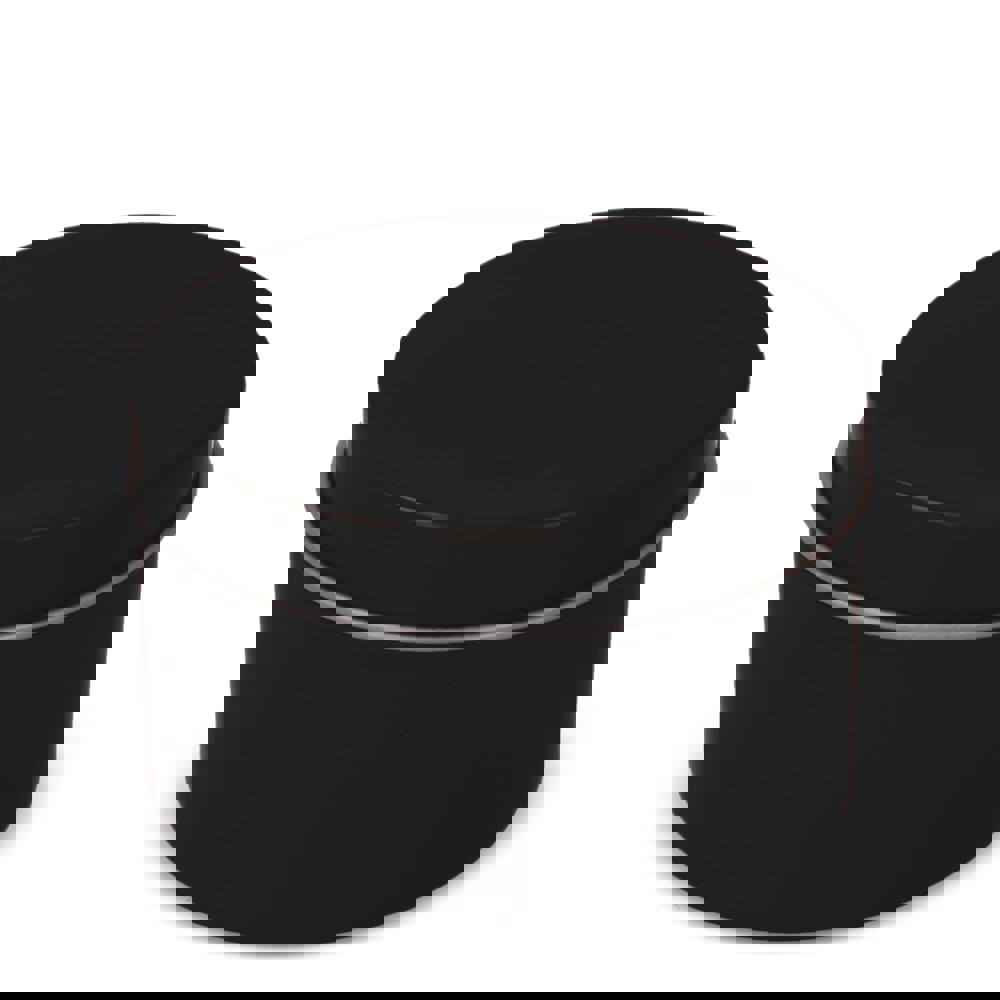 Kirtan-Duftkerze auf Pflanzenbasis in großer recycelter Dose - schwarz