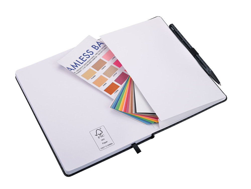 TROIKA Notizblock SLIMPAD A5 CARBON