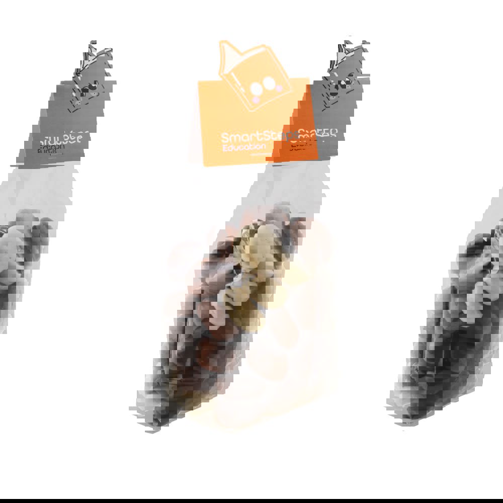 Blockbeutel mit Headerkarte in Ihrer eigenen Form und 150 Gramm Süßigkeiten