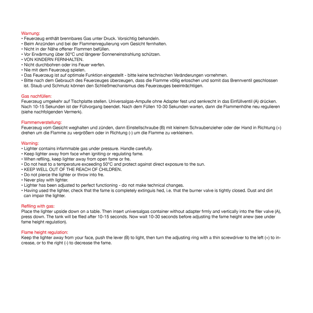 Elektronik Feuerzeug, ergonomisch