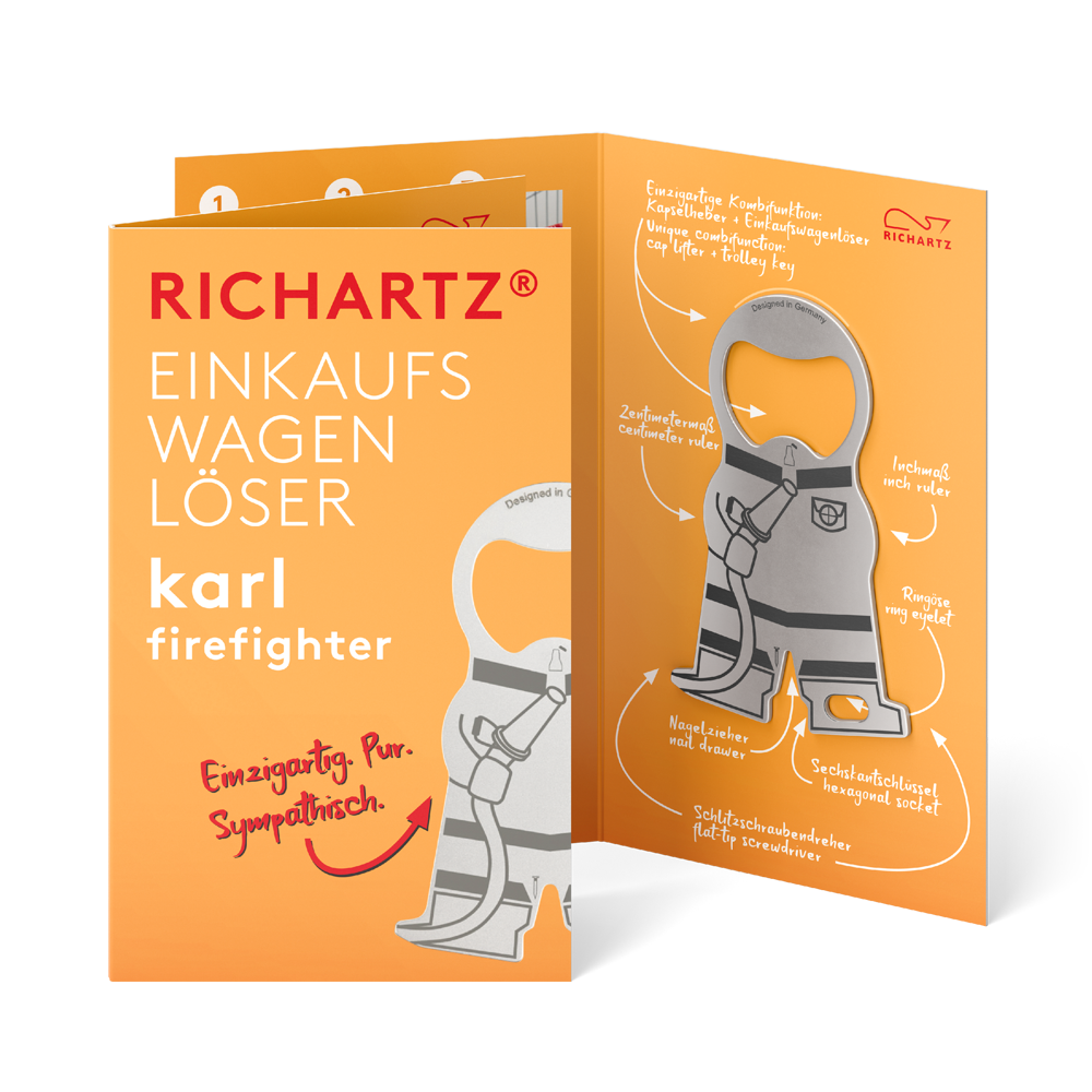 RICHARTZ® EINKAUFSWAGENLÖSER karl firefigther