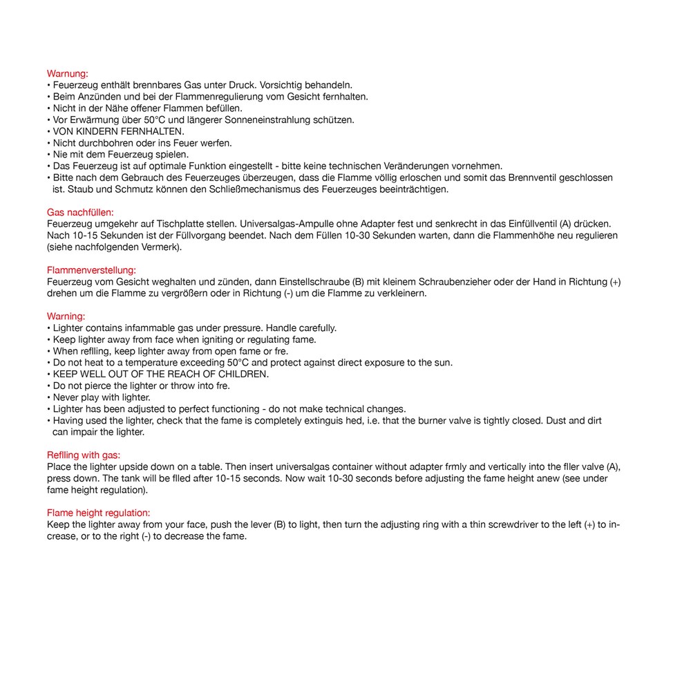 Elektronik Feuerzeug, ergonomisch