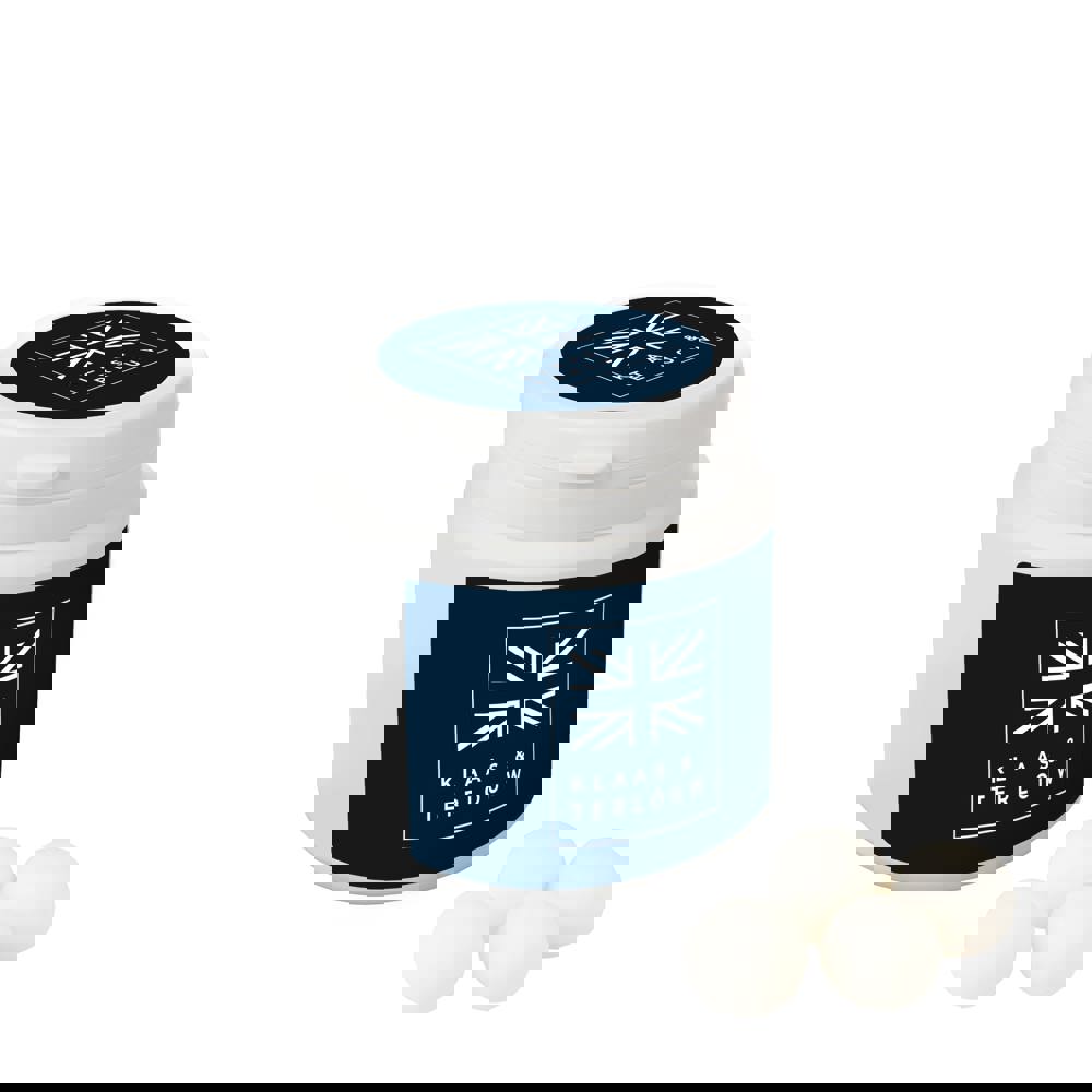 Plastikbehälter mit Süßigkeiten - Weiß