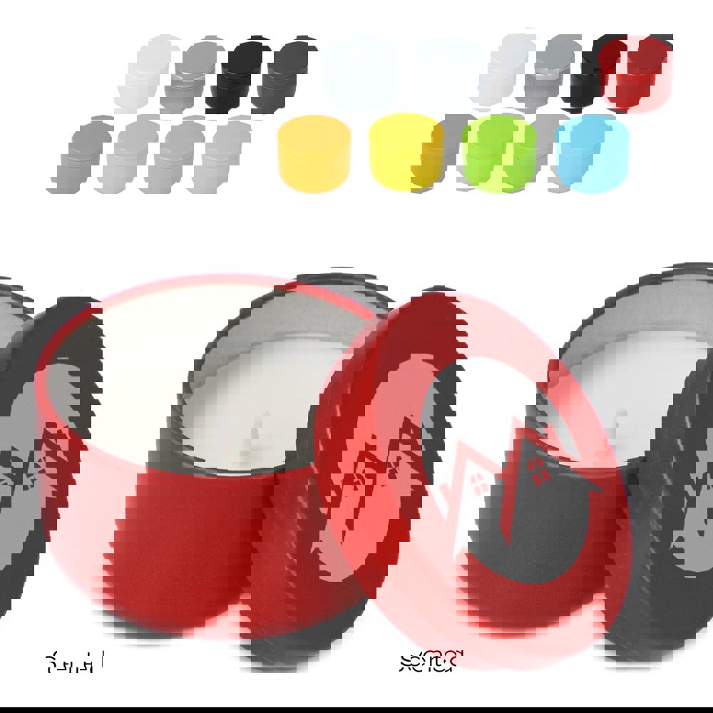 Asana unparfümierte Kerze auf Pflanzenbasis in recycelter Dose