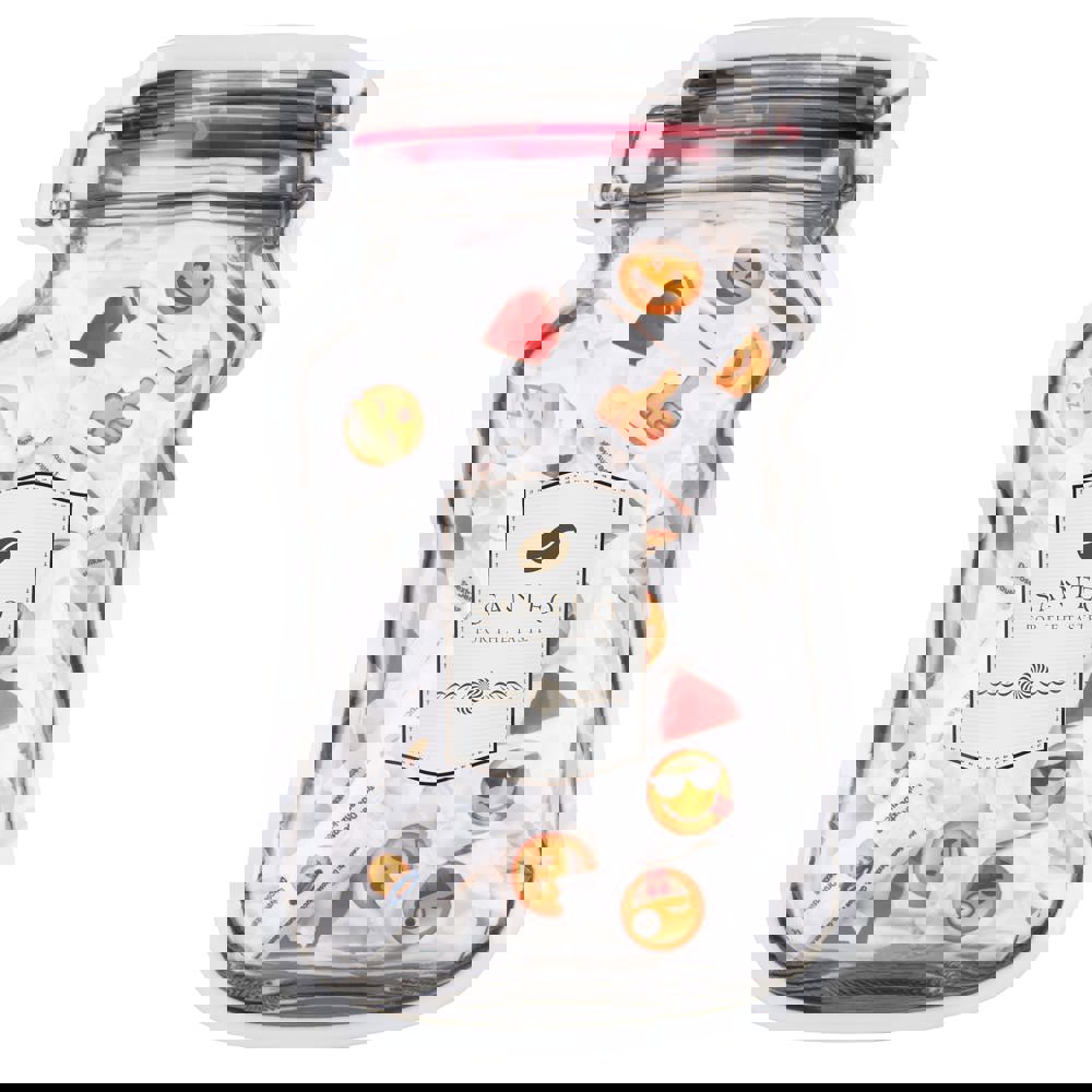 Briefkasten-"Weckglas" maxi mit Süßigkeiten - Transparant