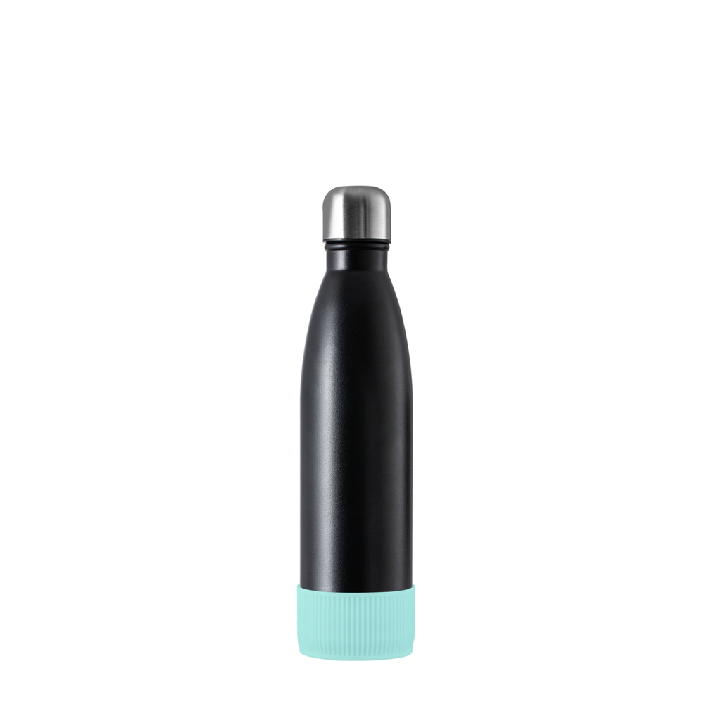Thermotrinkflasche RETUMBLER-NIZZA - schwarz, silber, hellblau