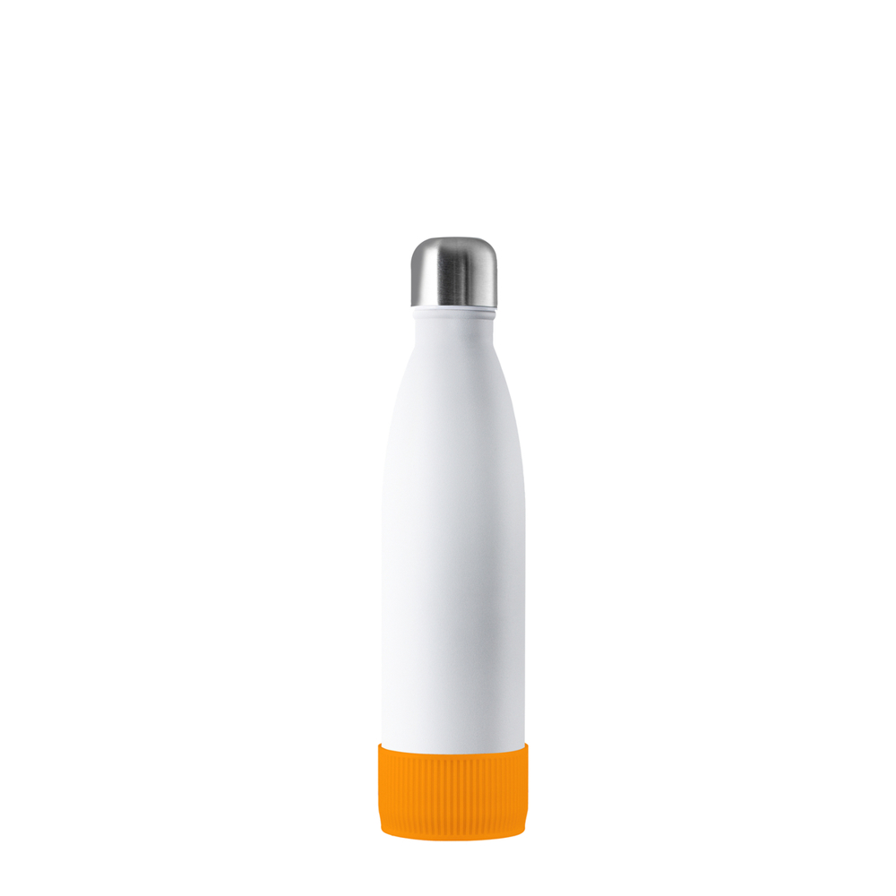 Thermotrinkflasche RETUMBLER-NIZZA - silber, weiß, orange