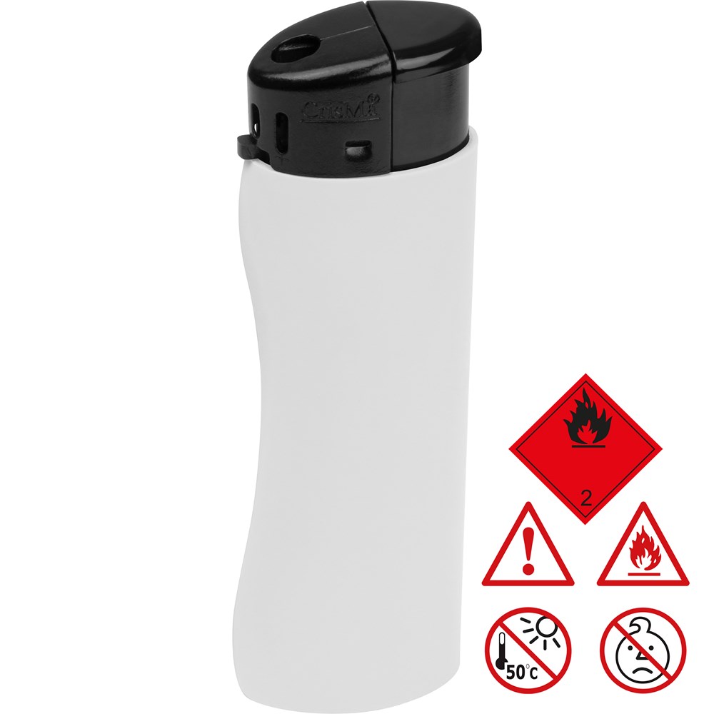 Elektronik Feuerzeug, ergonomisch - Weiß