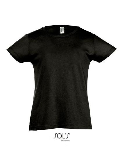 SOL´S - Kids´ T-Shirt Girlie Cherry - Deep Black