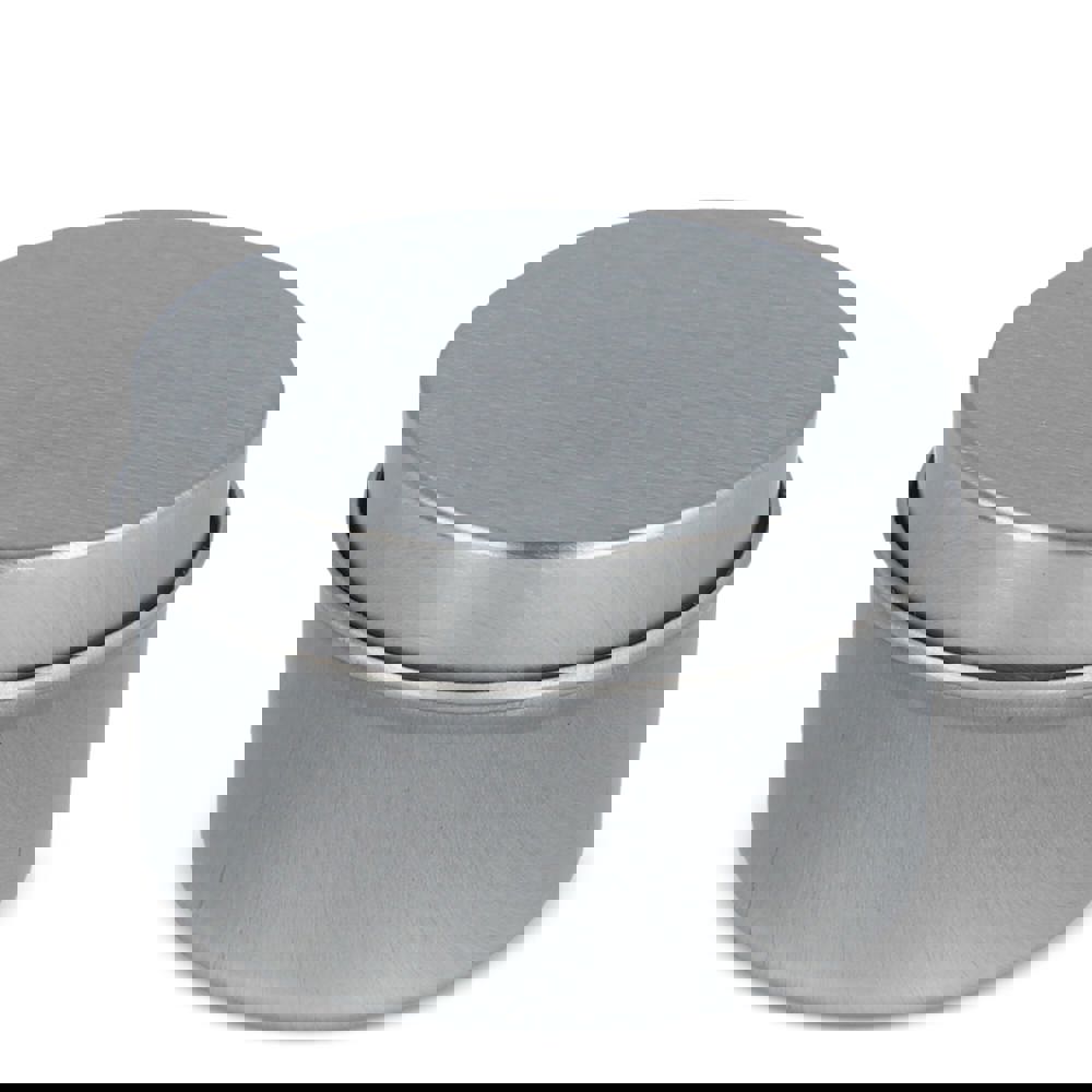 Dhyana-Duftkerze auf Pflanzenbasis in recycelter Dose - silber