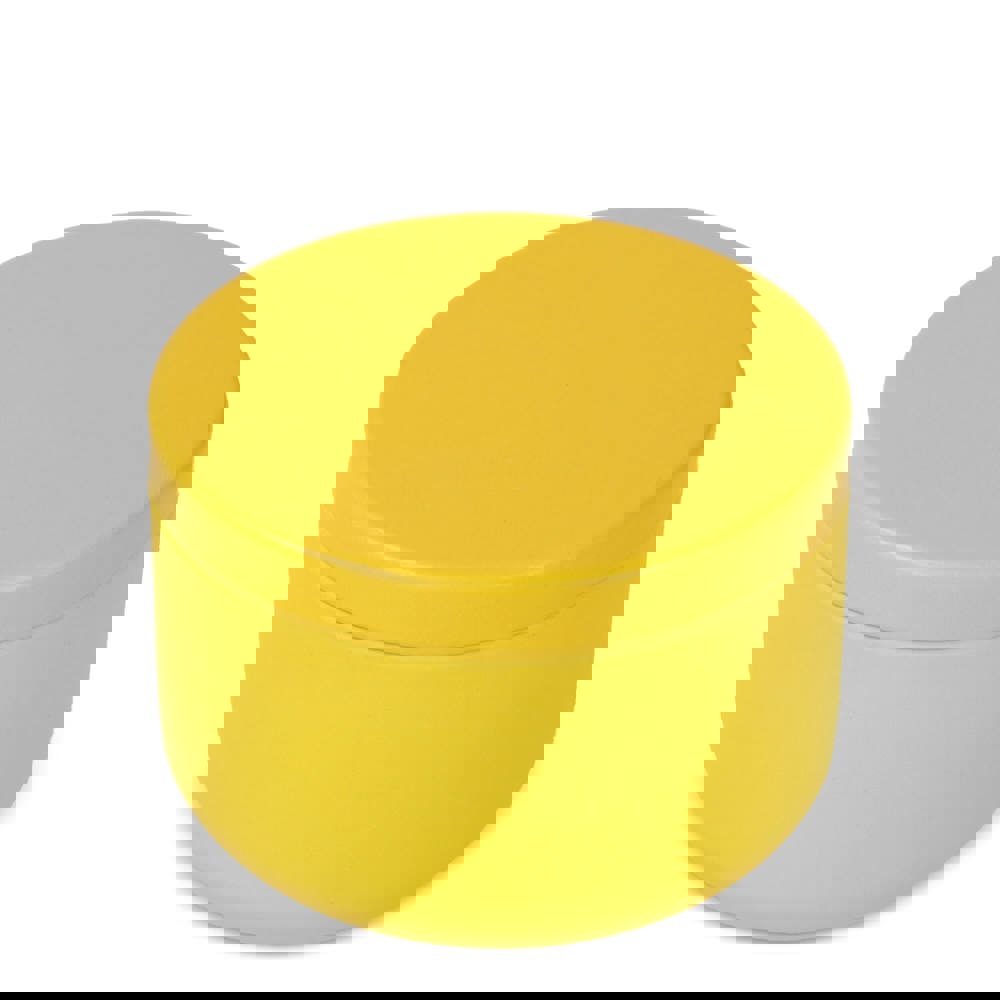 Asana unparfümierte Kerze auf Pflanzenbasis in recycelter Dose - gelb