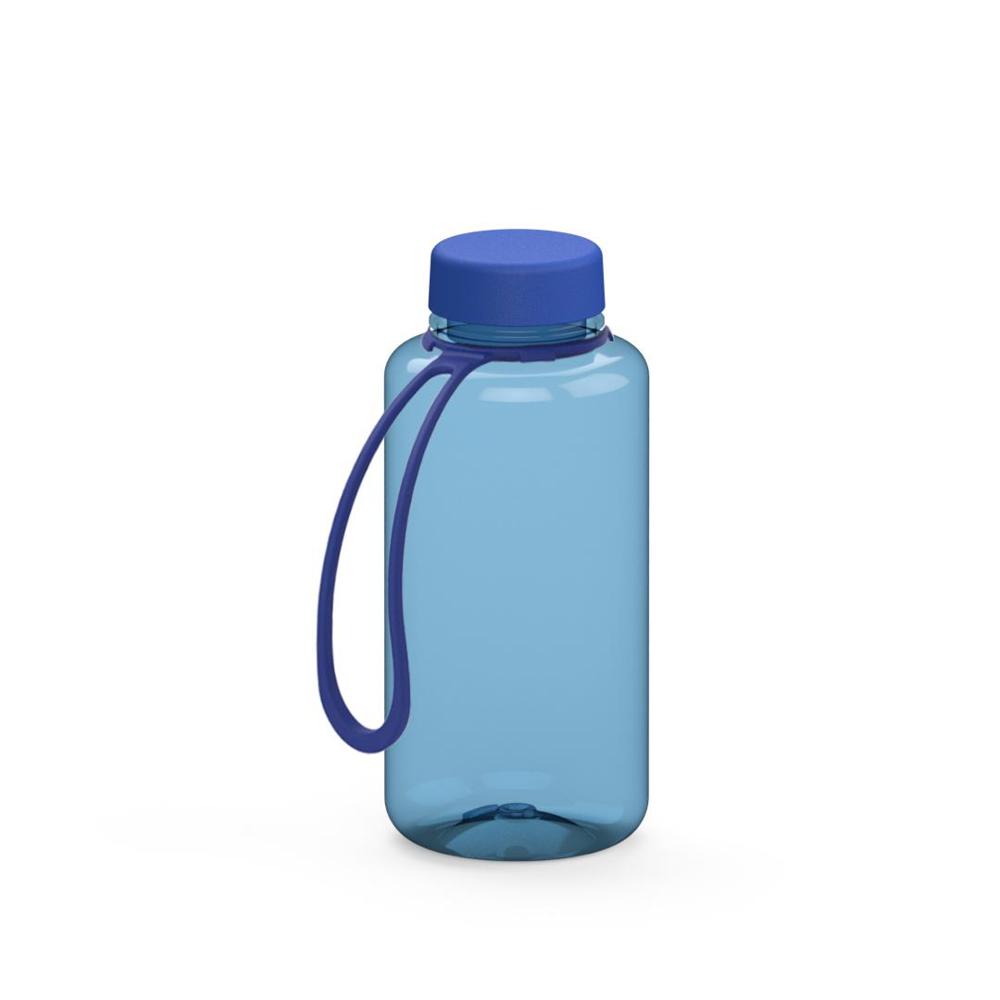 Trinkflasche "Refresh", 700 ml, inkl. Strap - transluzent-blau/blau