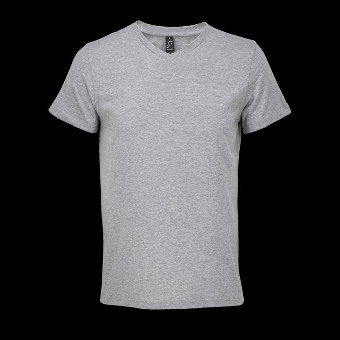 REGENT V - REGENT V V-NECK T-SHIRT - Graue Melange