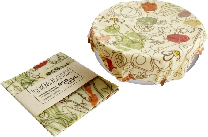ecoBee - Bienenwachstuch S - Standarddesign mit Banderole im Standarddesign