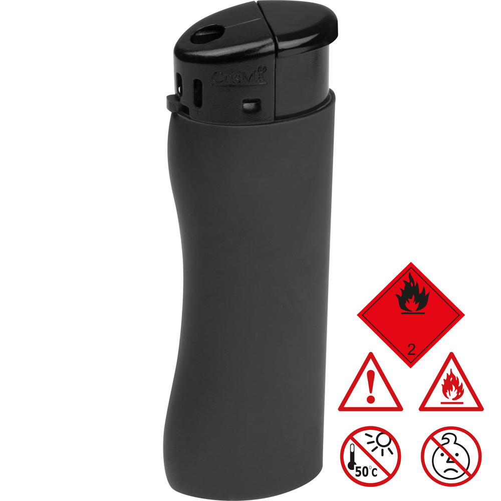 Elektronik Feuerzeug, ergonomisch - schwarz