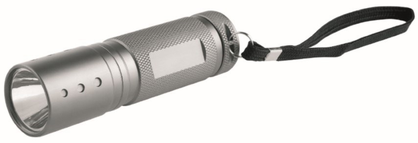 Metmaxx® LED MegaBeam Taschenlampe "GoRed3Watt" - Titan