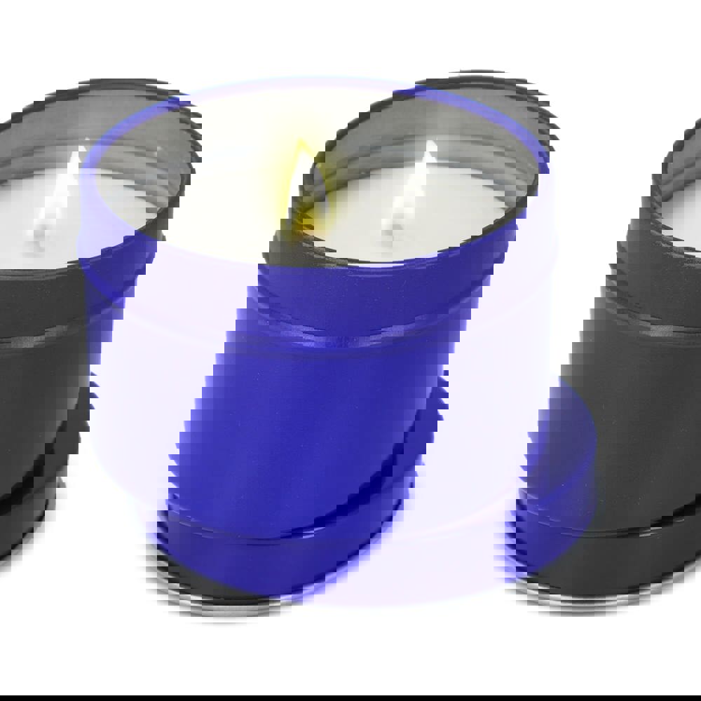 Kirtan-Duftkerze auf Pflanzenbasis in großer recycelter Dose