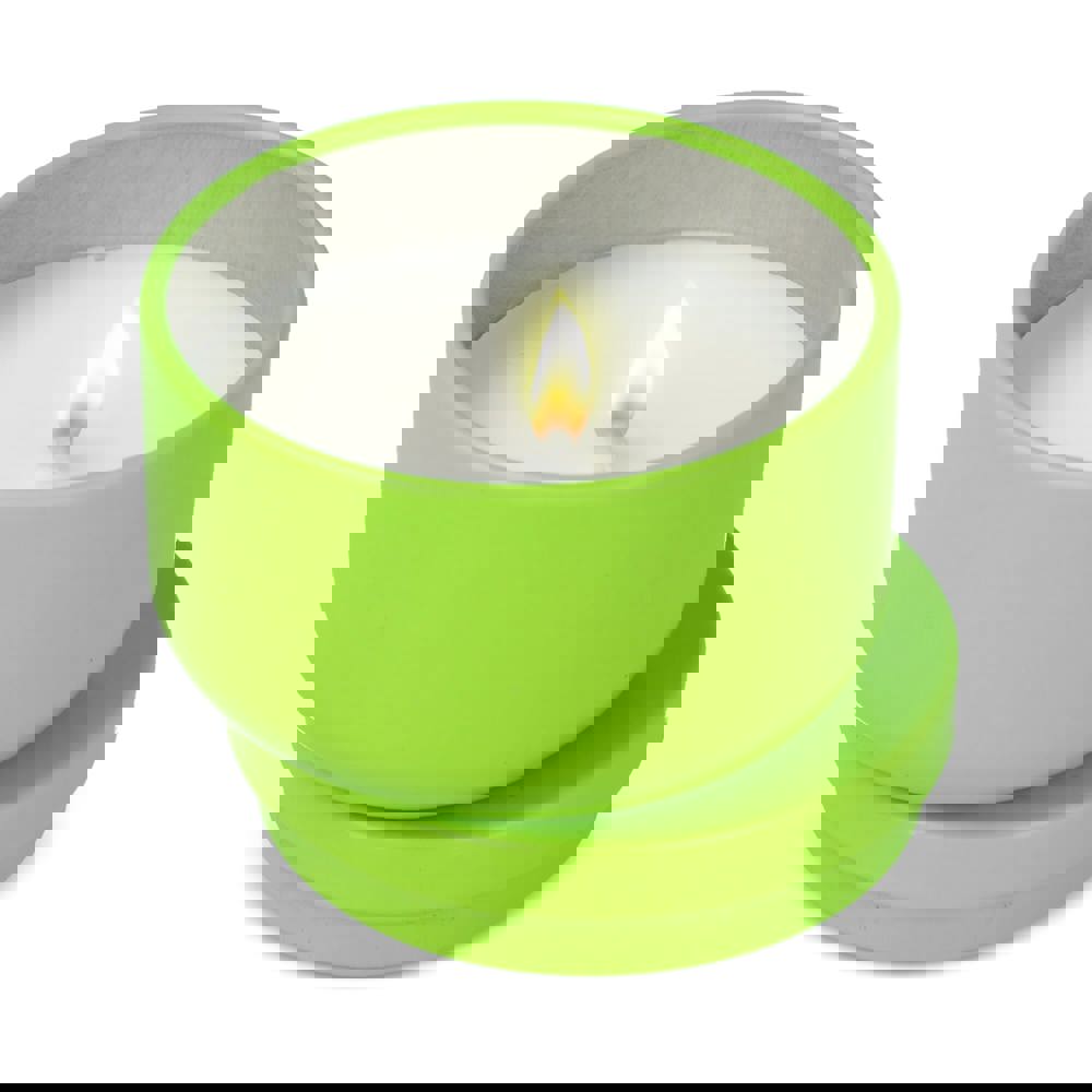 Asana unparfümierte Kerze auf Pflanzenbasis in recycelter Dose